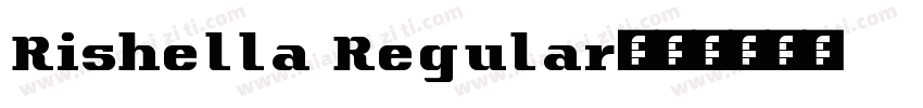 Rishella Regular字体转换